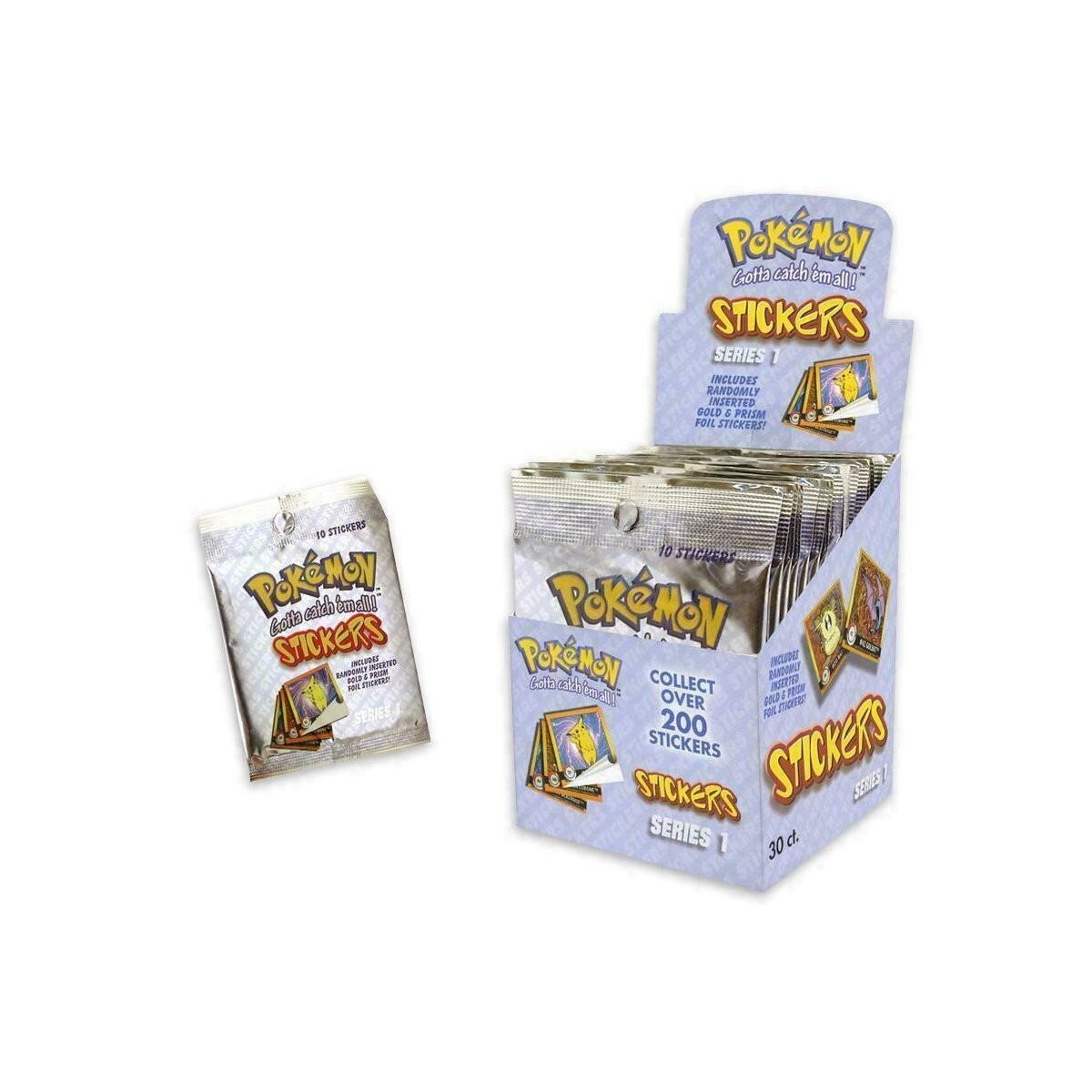 Pokemon Artbox Sticker Serie 1 - Sealed - 30 Packs À 10 Sticker
