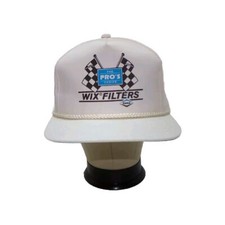 Vintage Wix Filters Dana White Adjustable Snapback Hat Racing Automotive Cap