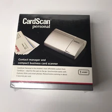 Cardscan Personal ~ Compact Business Card Scanner & Contact Manager ~ Brand New