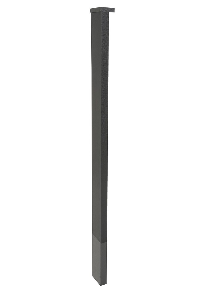 Concrete Fence Post One-sided Cover Black Free Delivery up to 7 ft H ...