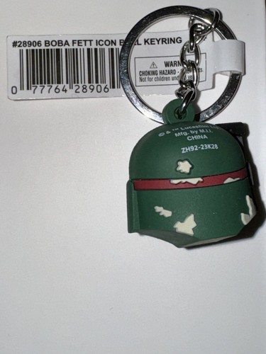 NEW Disney Star Wars Boba Fett Keychain The Mandalorian Icon Ball 3D Key Ring - Picture 4 of 5