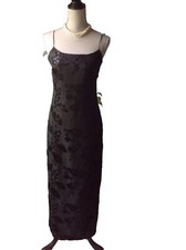 Rampage USA Black Women Spaghetti Strap Long Evening Dress Size 5