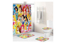 Cartoon Princess Print Bathroom Sets, Shower Curtain Sets.