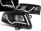 Scheinwerfer LED Tagfahrlicht Optik für Audi A6 C6 4F Bj. 2004-2008 Schwarz LTI