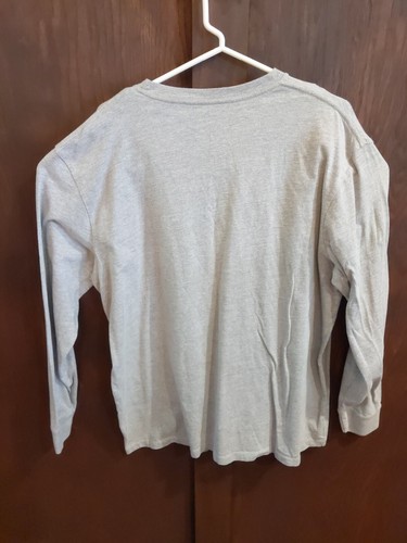 T-shirt uomo XXL manica lunga caccia collo rosso mercato carne borsa la mia spesa - Foto 4 di 4