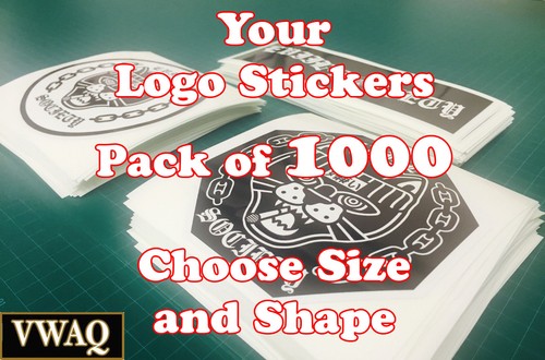 Custom Logo Stickers Big Pack 1000 Stickers Your Logo Design Vinyl Prints VWAQ - 第 1/3 張圖片