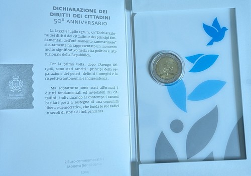 2 Euro Commemorativi del 2024 + Monaco 1, 2€ Classic - FDC Rotolino o Coin Card - Foto 52 di 62