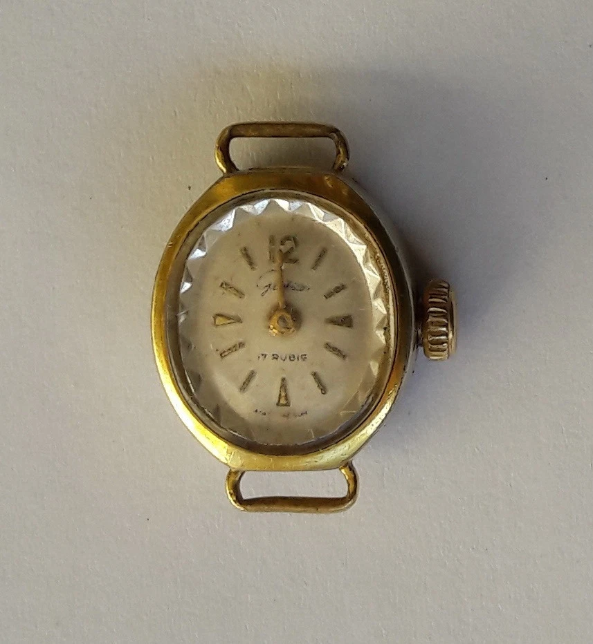 Reloj Pulsera Alemán Vintage GLASHUTTE Chapado en Oro Cuerda Manual Damas CAL.09-20 Foto 2 de 4