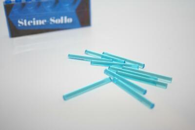 Lego (c) 10x Stab Stange Stäbe 4L - transp. blau - 30374 -  bar holder