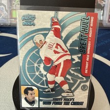 2003-04 Pacific Marty Turco's View from the Crease Brett Hull #6 HOF