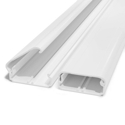 TV Cord Cover Cable Raceway on Wall, 31.5 inch Cable Management System for Co...