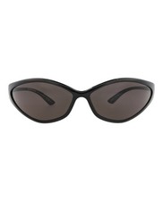 Balenciaga Unisex Shield/Wrap Black Black Grey Fashion Designer Eyewear
