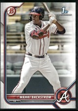 2022 Bowman #BP-121 Mahki Backstrom Prospects