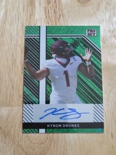2024 Leaf Pro Set Metal KYRON DRONES Green Shimmer Autograph /7 Rookie Auto SP