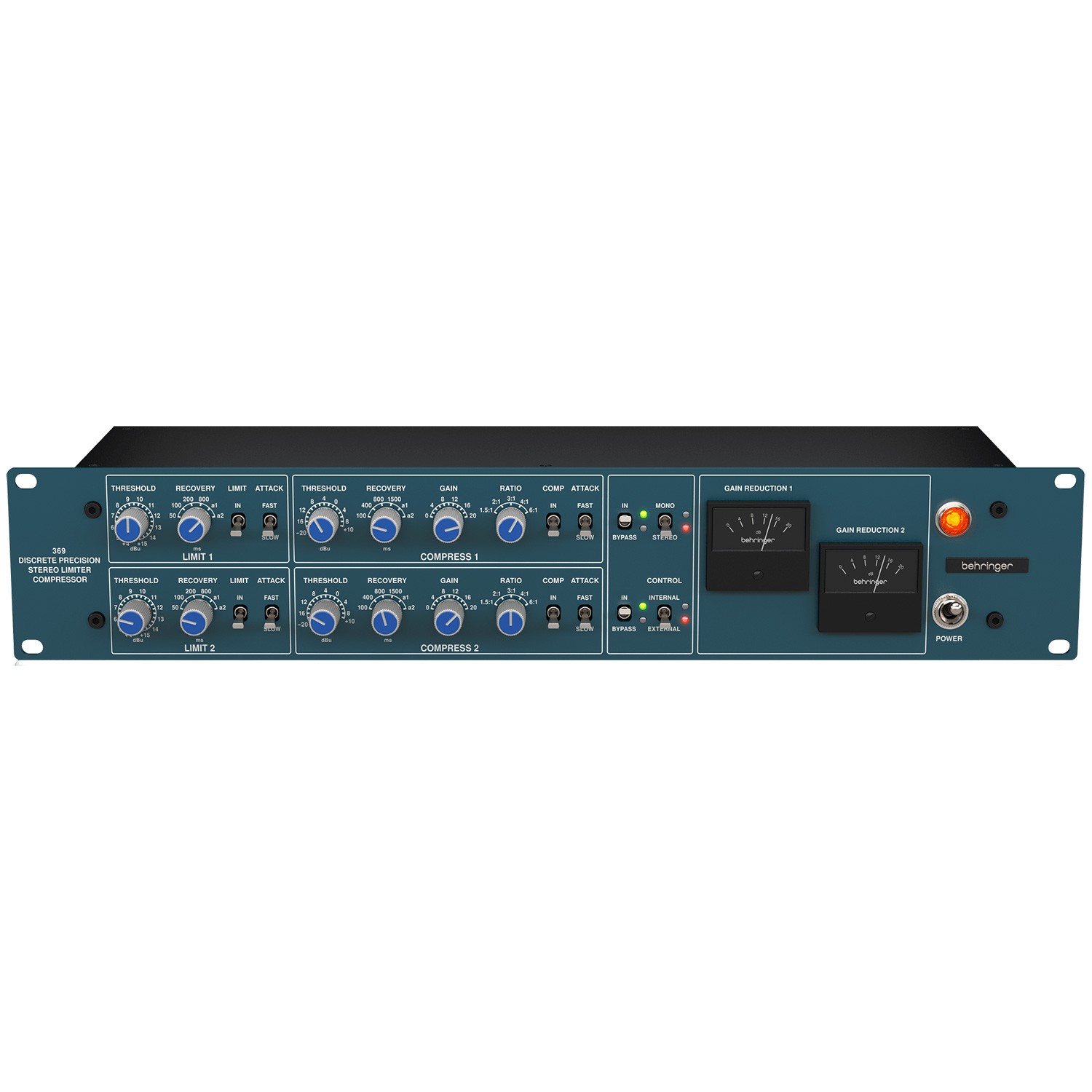 Behringer 369 2-Channel CompressorLimiter 87690₽