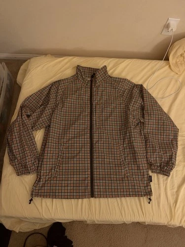 gramicci shell jacket brick check M - product listing photo