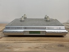 Sony ICF-CDK50 Under Cabinet AM/FM CD Clock Radio with Hardware Tested Works