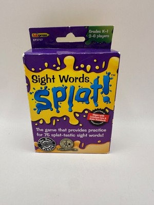 Sight Words Splat! Grades K-1 EduPress 2-6 Players 75 Sight Words Dr Toy Winner