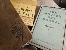 3 Sex Manuals. 1920 & 1940s.  Illustrated. Riddle. Sex Life. Podolsky. Rutgers +