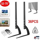 Universal Table Top TV Stand Legs Pedestal Bracket Mount Base For 32-75'' Screen