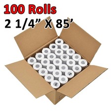 100 Rolls 2 1/4"  x 85' Cash Register Credit Card POS Receipt Thermal Paper Roll