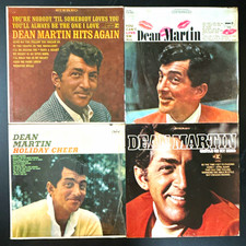 Lot 4 Dean Martin 12" LP 33 RPM Vintage Vinyl Records