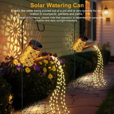 Solar Watering Can with Lights, Large Waterproof Solar Outdoor Lights Decorat US