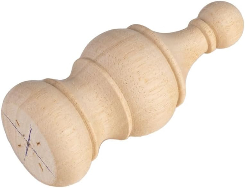 Crapapfert 2Pack Decorative Wood Finials 5.9" Tall X 2.4" Wide for Bed Post Fini