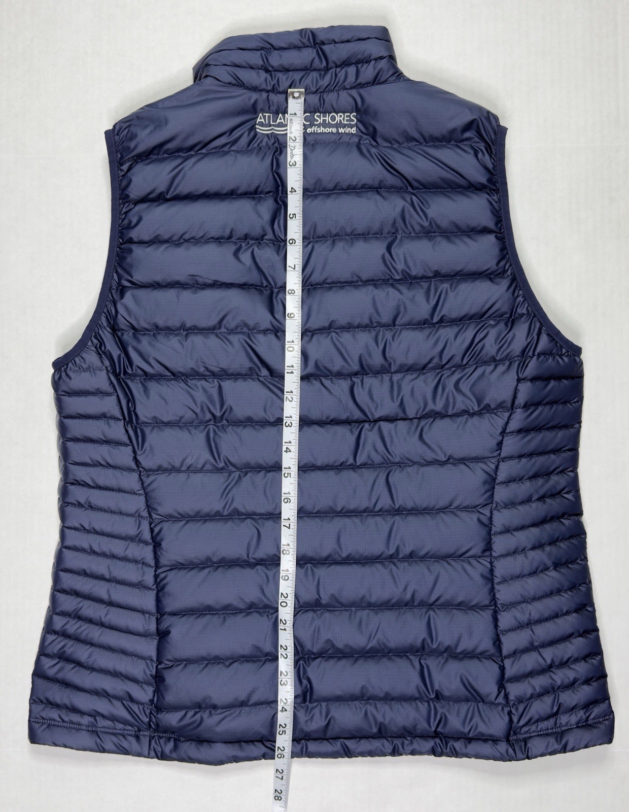 New $179 Patagonia Down Sweater Vest Women’s XL Navy Blue  Collar Company Logo thumbnail 15