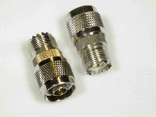 Bird 43 RF Wattmeter QC Adapters 4240-062 Type N to 4240-050 UHF (Pair)