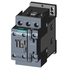 Siemens 3RT20271AC20 IEC Magnetic Contactor, 1NC/1NO, 24V AC, 3-Pole, Screw