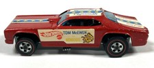 Coche divertido Hot Wheels Redline Mongoose 1970 vintage esmalte rojo HK completo EX+