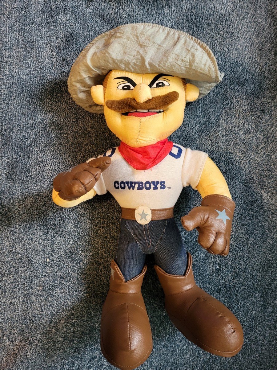 Vintage 90s Dallas Cowboys Plush Team Mascot Rowdy Standing 13