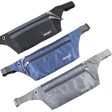 Waterproof Running Belt Fanny Pack Waist Pouch Outdoor Camping Hiking Zip Bag US