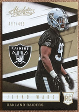 2016 Panini Absolute /499 Jihad Ward Rookie #199 Oakland Raiders Numbered Foil