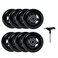 8-Pack Inline Skate Wheels 85A with ABEC-9 Bearings, 64mm 70mm 72mm 76mm 80mm...