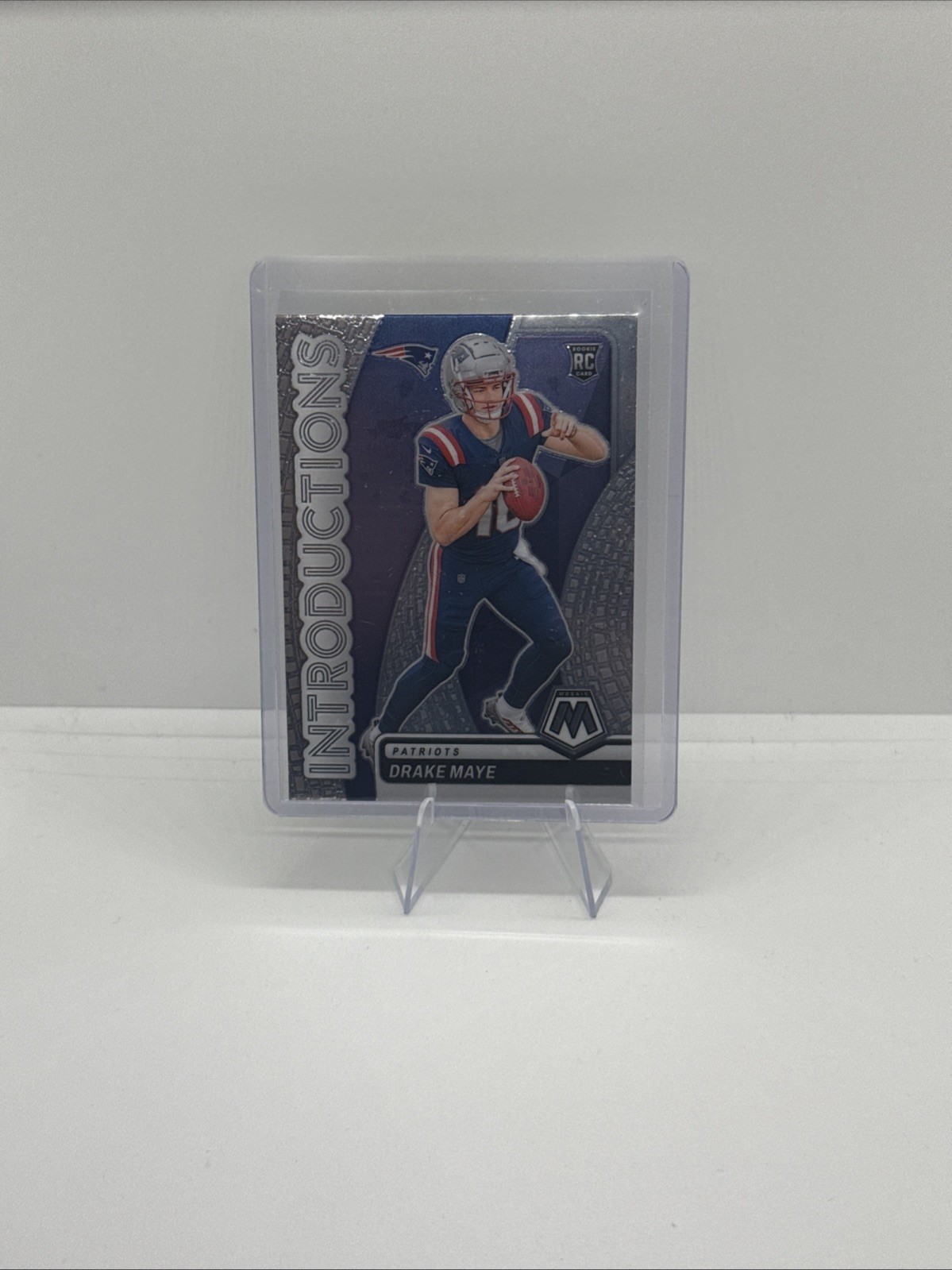 2024 Panini Mosaic Drake Maye Rookie Introductions #1 RC Patriots