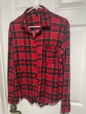 Faded Rose Colorful Red Top Blouse Shirt, Size Small Medium NWOT