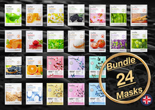 40 Face Mask Sheets Moisturising Plant Botany Fruit Flower Series BULK OFFERS