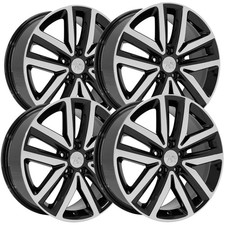 Set Of 4 Oe Wheels Vw27 18x7.5 5x112 51mm Blackmachined Wheels Rims 18 Inch Set Of 4 Oe Wheels Vw27 18x7.5 5x112 51mm Blackmachined Wheels Rims 18 Inch