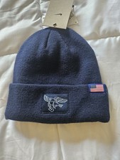 Image of Nike SB Team USA Olympics 2024 Terra Obsidian Navy White Beanie OSFM FN7709-451