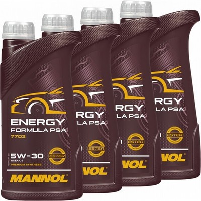 4L MANNOL ENERGY FORMULA PSA 5W-30 MOTORÖL passend für ACEA C2 C3 PSA B71 2290