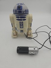 Vintage 1997 Star Wars R2-D2 Remote Control Droid Robot 8" works No Batt Cover.