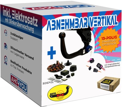 AUTOHAK AHK für Toyota Corolla Cross ab 22 vert. abnehmbar + 13-pol ECS ES SPEZ