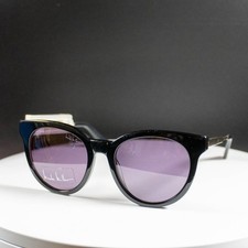 Nicole Miller Womens Sunglasses Black Frame Vintage Style