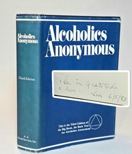 Alcoholics Anonymous 1976 3rd Edition 1st Printing SIGNED Lois Wilson RARE HC/DJ
