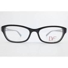 Diane von Furstenberg DVF5047 001 Black Grey Eyeglasses Frames 50-17-135