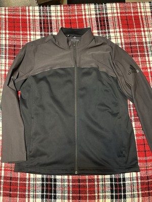Adidas Golf Men's Go-To jacket in a black and grey colorway with a full zip XL