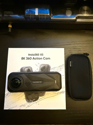 Insta360 X5 8K 360 Action Camera + Extras