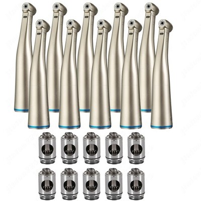 1-10 Dental 1:1 LED fiber optic Contra angle Low Speed Handpiece/cartridge Rotor